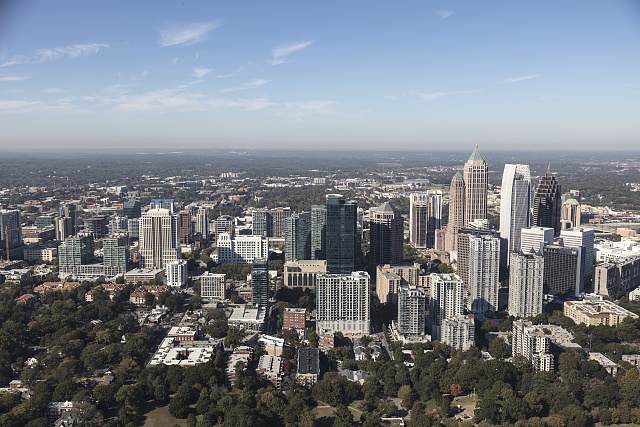 Aerial view of Midtown Atlanta, Georgia