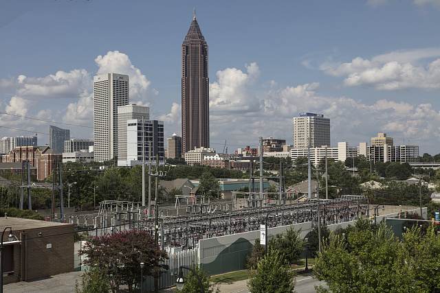 Atlanta skyline including Bank of America Plaza, viewed from Midtown