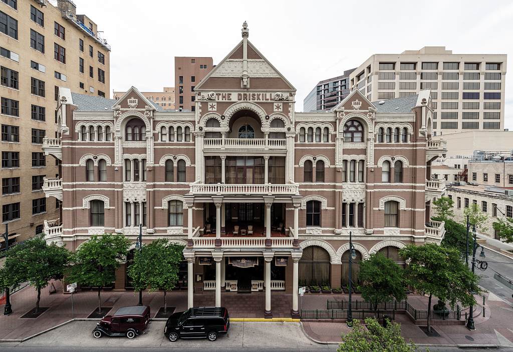 The historic Driskill Hotel in downtown Austin