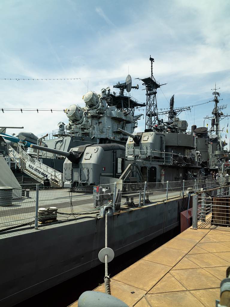 The USS Little Rock moored at the Buffalo Naval Park