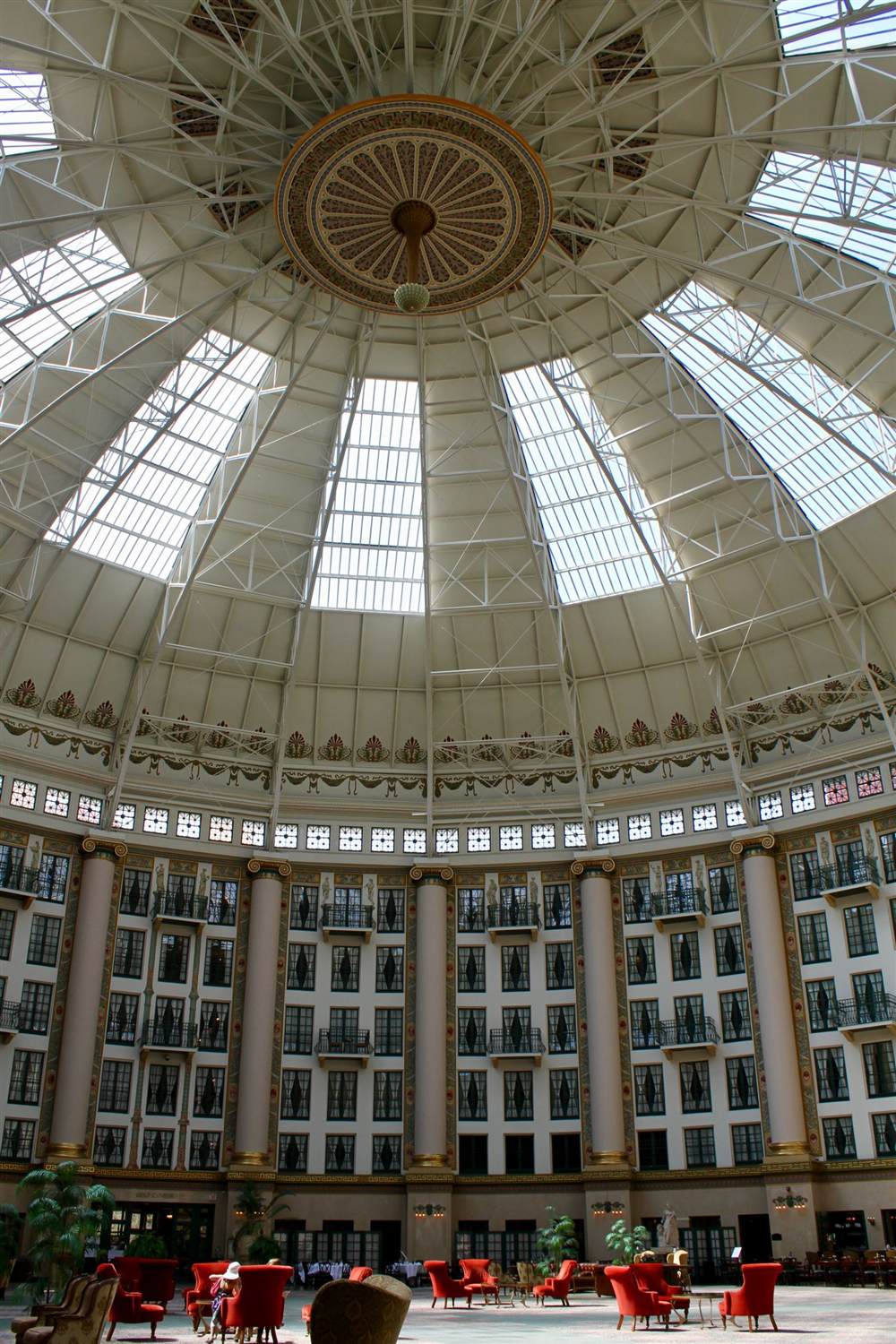 The domed atrium of the West Baden Springs Hotel at French Lick Resort in southern Indiana