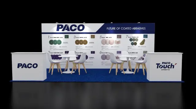 10×20 Inline Booth With Product Graphic Wall and Twin Counters
