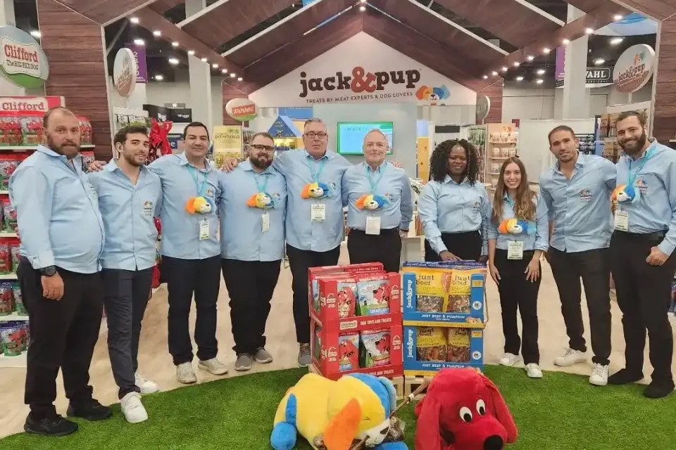 Jack & Pup booth by Purple Exhibits