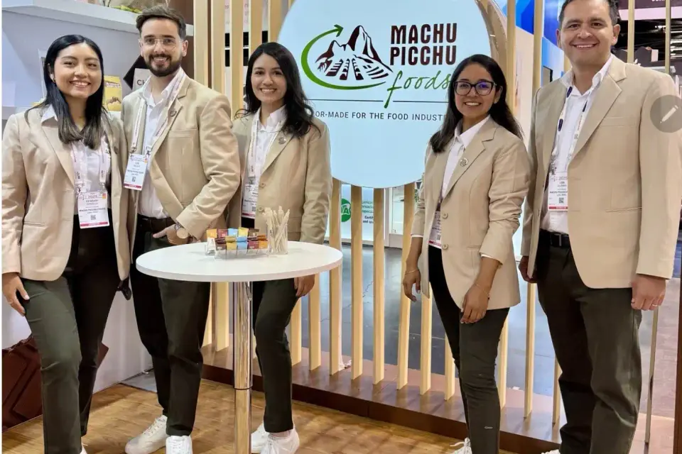 Machu Picchu Foods booth by Purple Exhibits