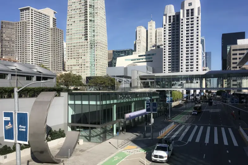 Moscone North Convention Center building in San Francisco, California