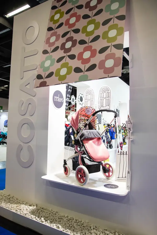 Cosatto Ooba travel system displayed at Kind + Jugend in Cologne in 2014