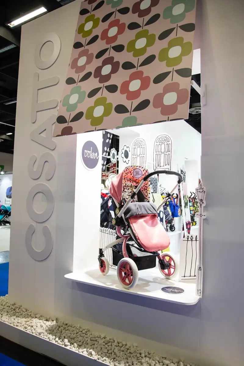 Cosatto Ooba travel system displayed at Kind + Jugend in Cologne in 2014
