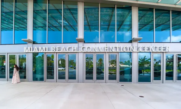 Main entrance of Miami Beach Convention Center