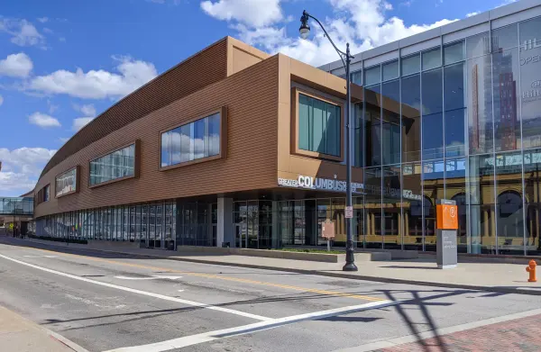 Greater Columbus Convention Center exterior, photographed in 2020.