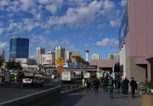 Las Vegas Convention Center exterior photographed during CES 2010