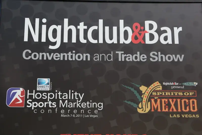Nightclub & Bar Convention and Trade Show sign for the March 2011 Las Vegas show