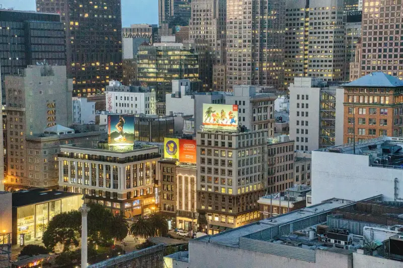 Downtown San Francisco skyline at dusk