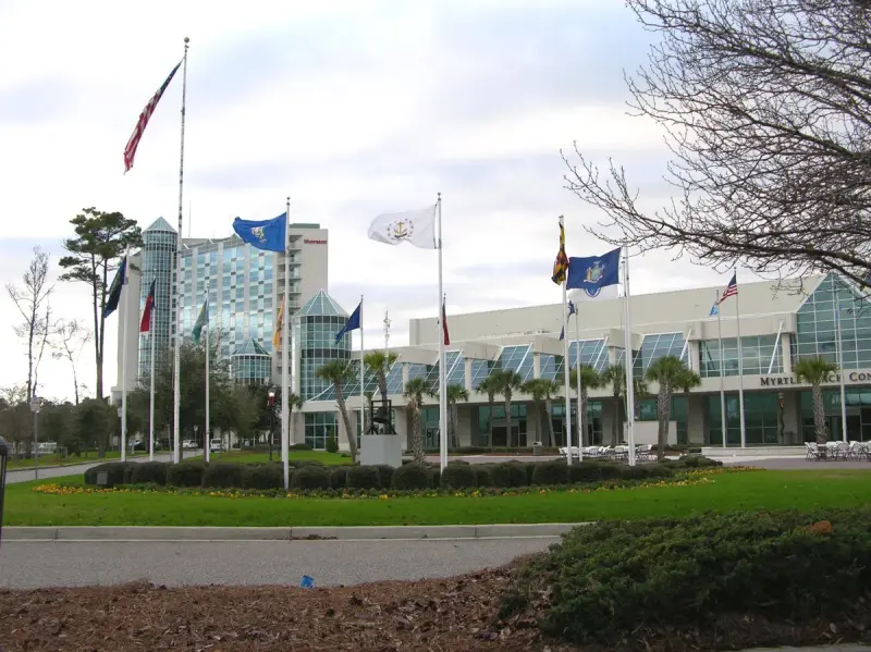 Exterior of the Myrtle Beach Convention Center in South Carolina