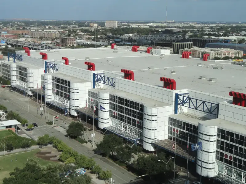 Exterior of the George R. Brown Convention Center in downtown Houston, Texas