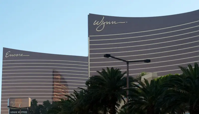 Encore and Wynn Las Vegas towers rising above the Las Vegas Strip