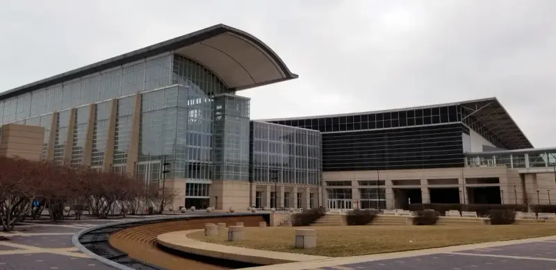Exterior of McCormick Place in Chicago
