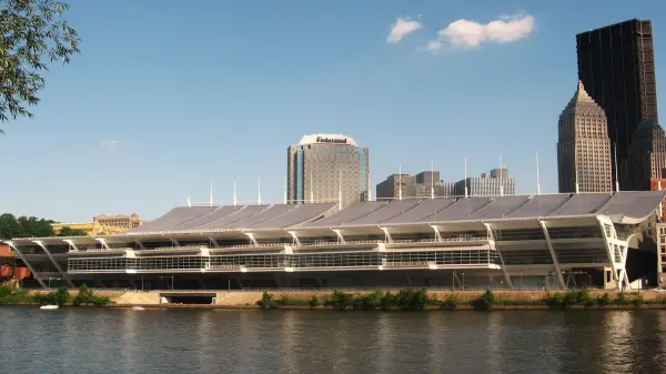 David L. Lawrence Convention Center viewed across the river