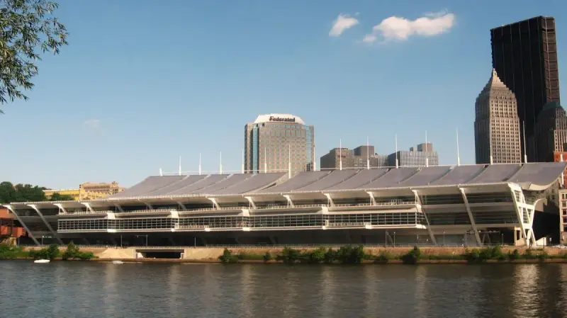 David L. Lawrence Convention Center viewed across the river