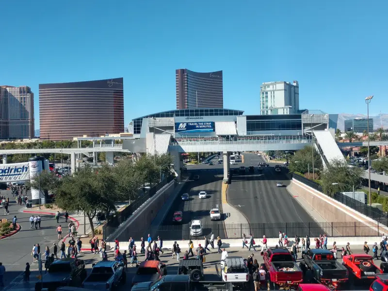 Las Vegas Monorail platform at the Las Vegas Convention Center station