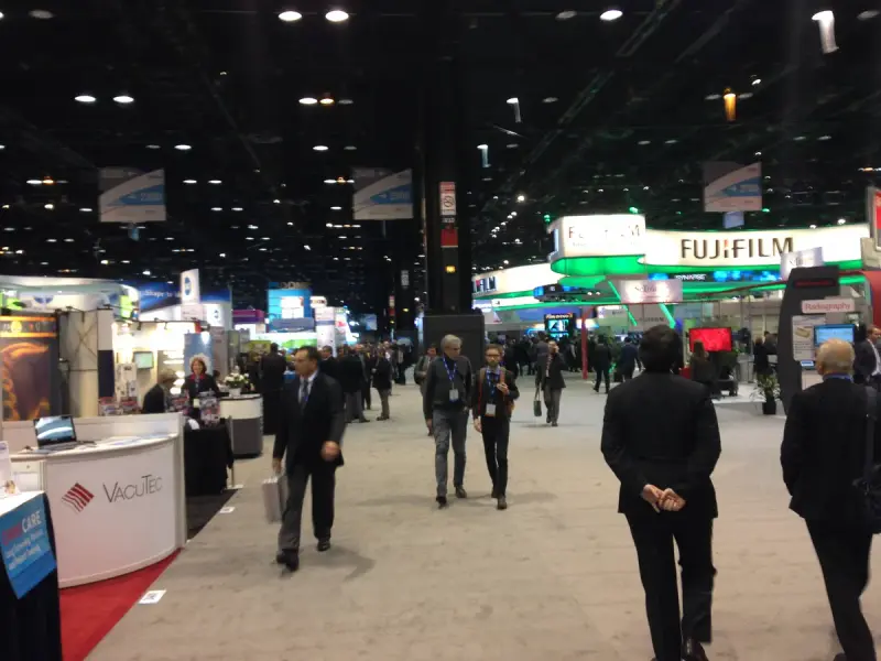 RSNA 2014 exhibit hall in the South Building of McCormick Place