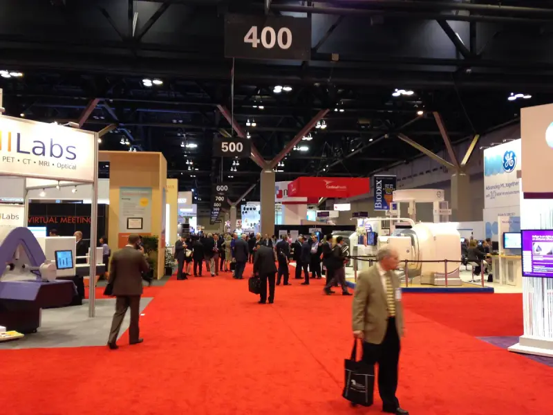 Exhibition hall of the SNMMI Annual Meeting in St. Louis in 2014