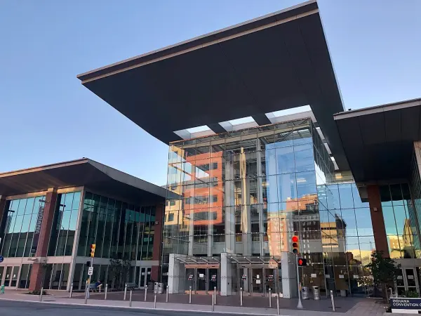 Indiana Convention Center entrance at Capitol Avenue and Georgia Street