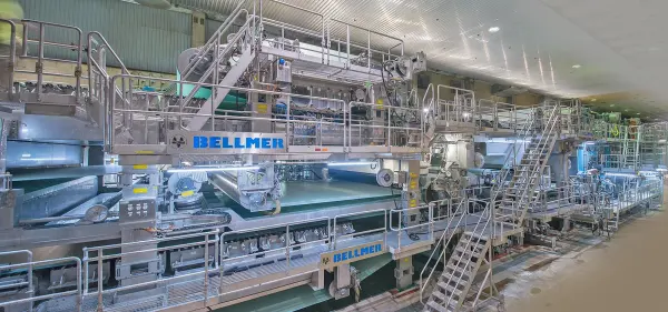 Bellmer paper machine; paper manufacturing