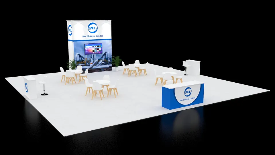 Purple Exhibits 3D booth concept for Pak Elektron Limited (PEL)