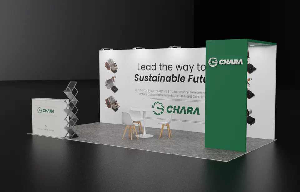 Purple Exhibits 3D booth concept for Chara