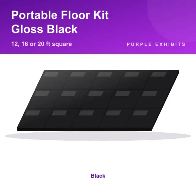 Portable Floor Kit, Gloss Black