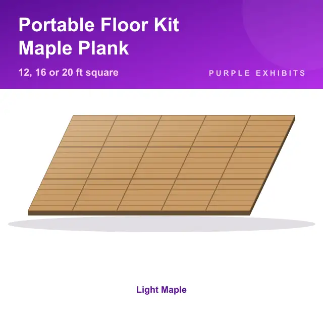 Portable Floor Kit, Maple Plank
