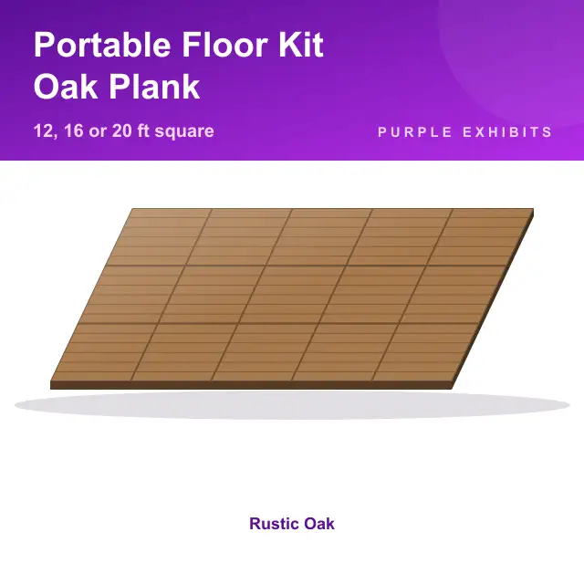 Portable Floor Kit, Oak Plank