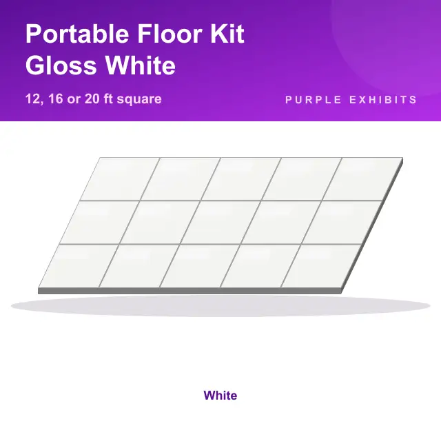 Portable Floor Kit, Gloss White