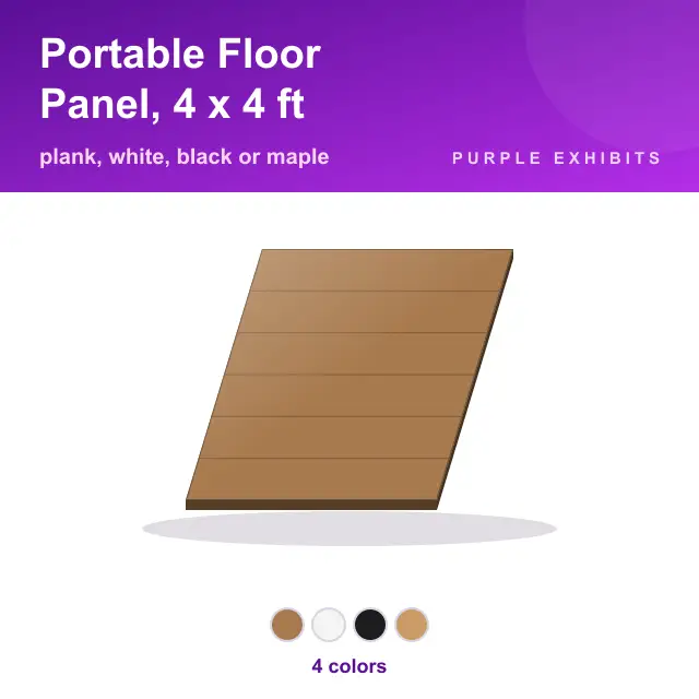 Portable Floor Panel, 4 x 4 ft