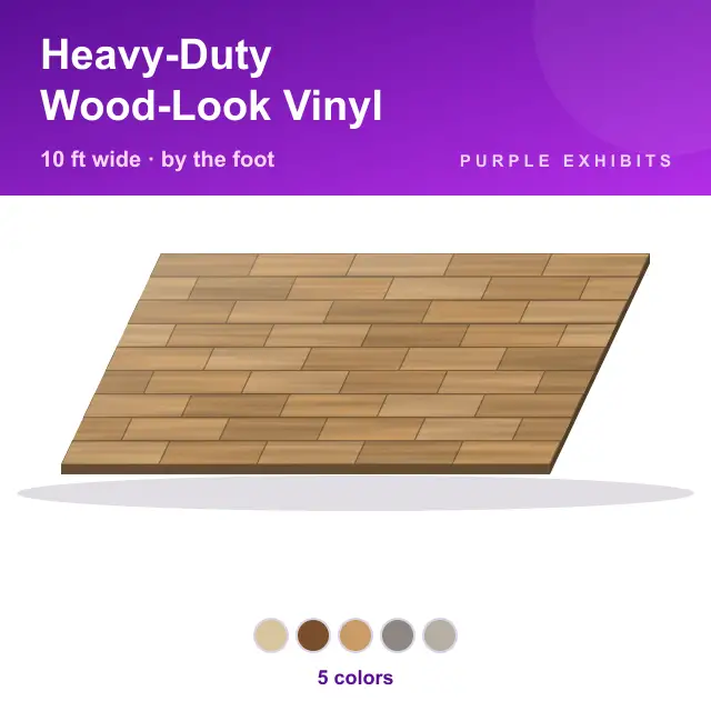 Rolled vinyl: wood & concrete looks