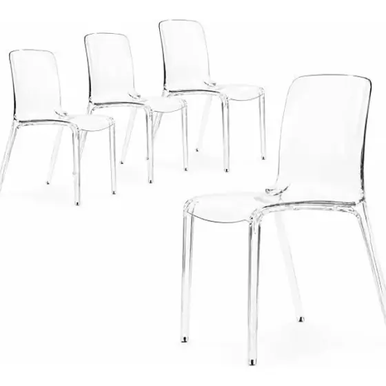 Clear Acrylic Chairs (set of 4)