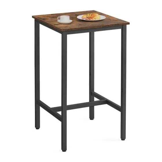 Square Pub Table, Wood Look