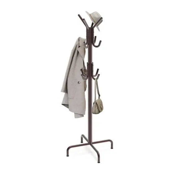 Standing Coat Rack, 12 Hooks