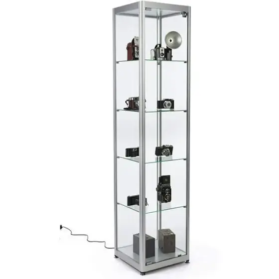 Locking Glass Display Tower