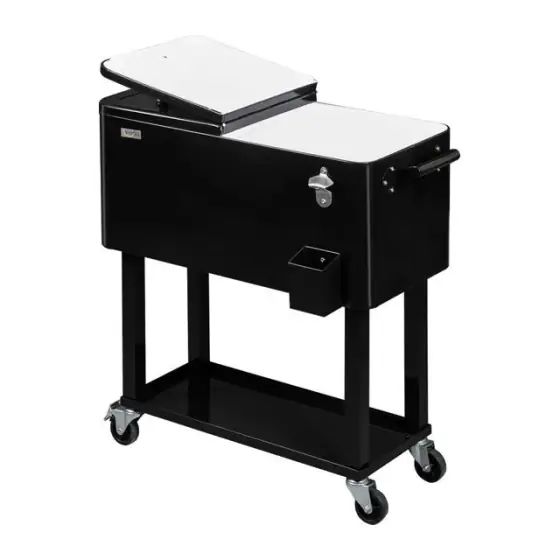 Rolling Drink Cooler Cart