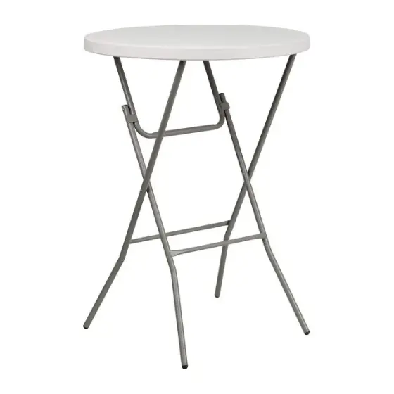 Folding Bar-Height Table, 32" Round
