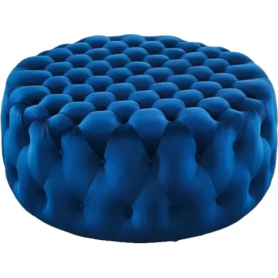 Grand Round Ottoman, Navy