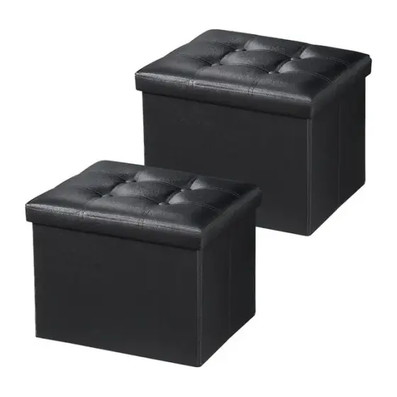 Storage Ottoman Cubes, Set of 2
