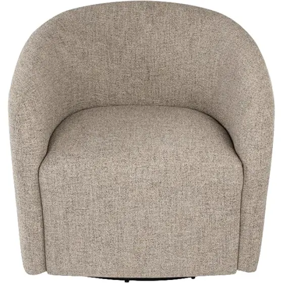 Swivel Barrel Chair, Gray