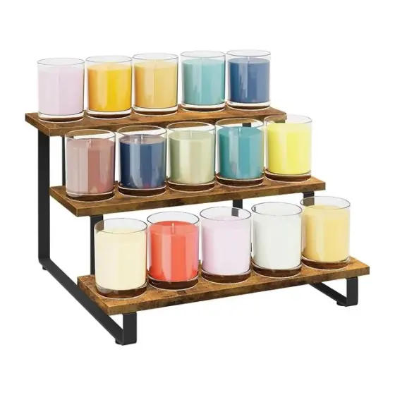 Three-Tier Wooden Display Riser