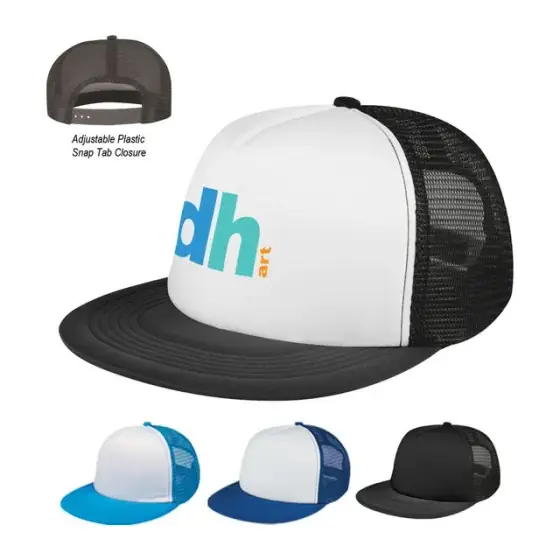 Flat Bill Trucker Cap