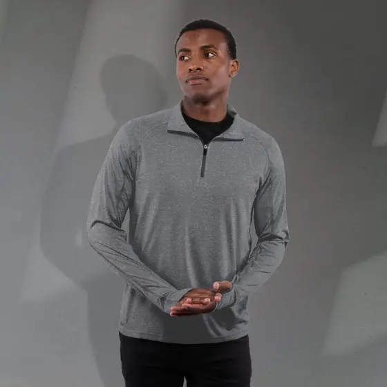 Heather Knit Quarter-Zip, Men's