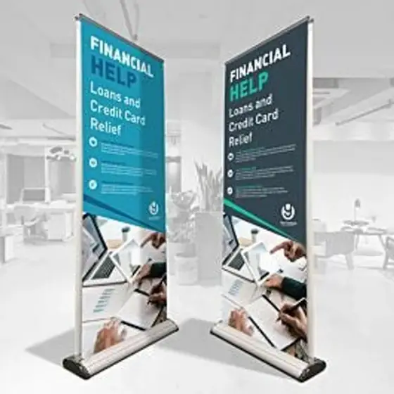 Double-Sided Retractable Banner Stand
