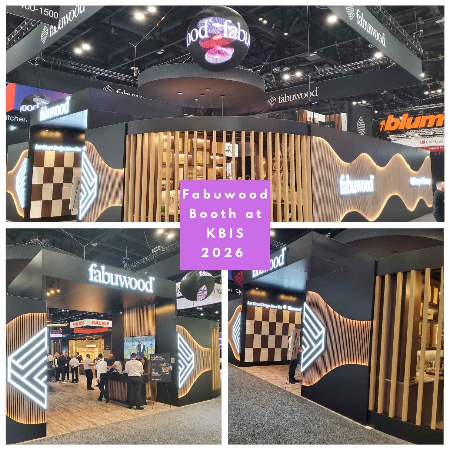 Fabuwood Booth at KBIS 2026 - Purple Exhibits