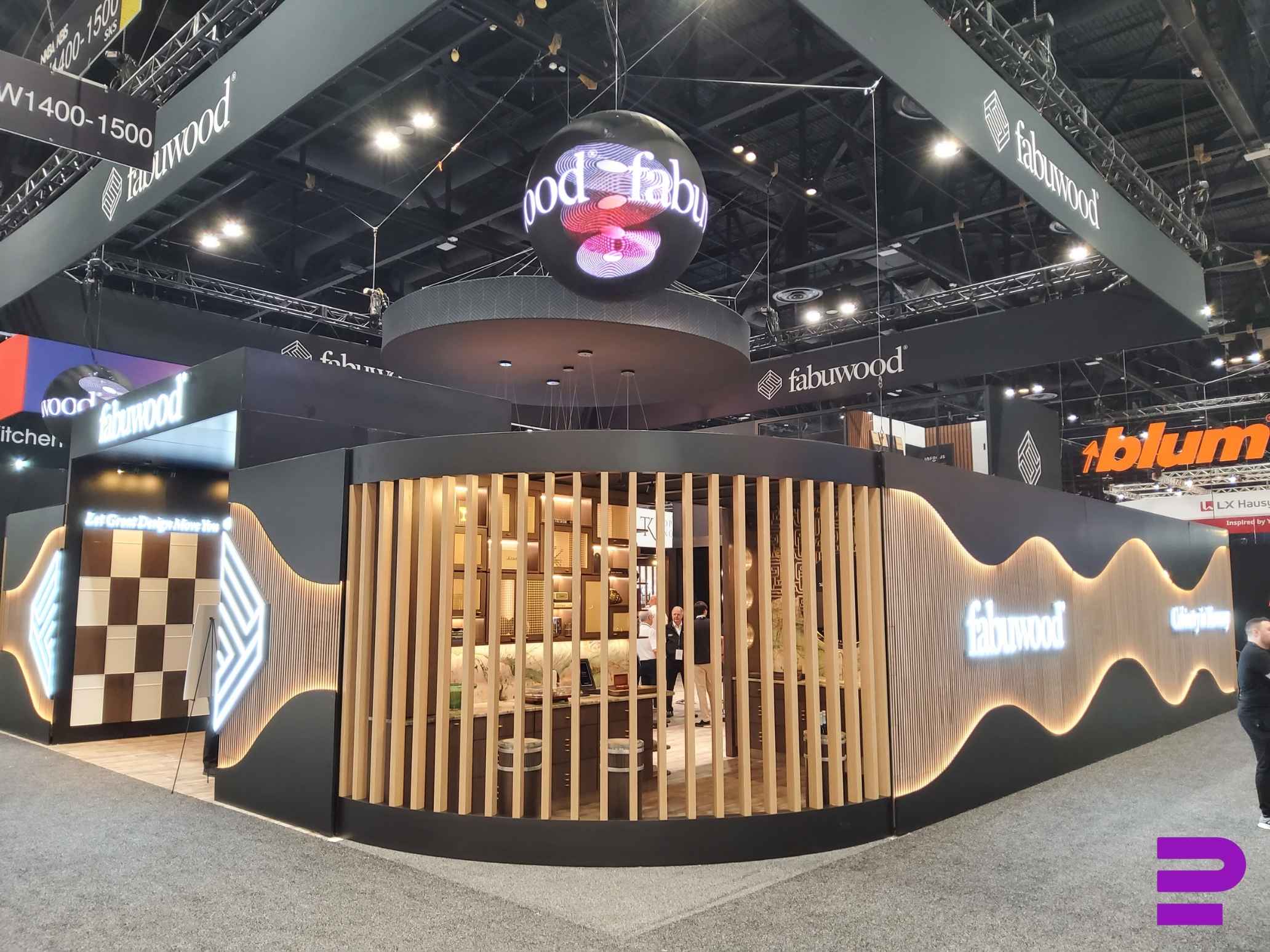 Fabuwood Booth at KBIS 2026 - Purple Exhibits
